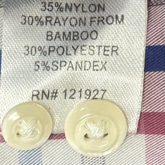 Johnnie-O Prep-Formance Plaid Button Down Shirt Lightweight Boys 16 - Picture 11 of 12